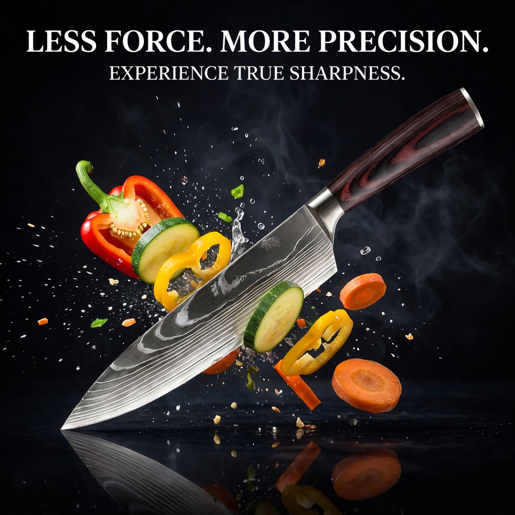 'ASHI' PROFESSIONAL 8-PIECE JAPANESE KNIFE SET