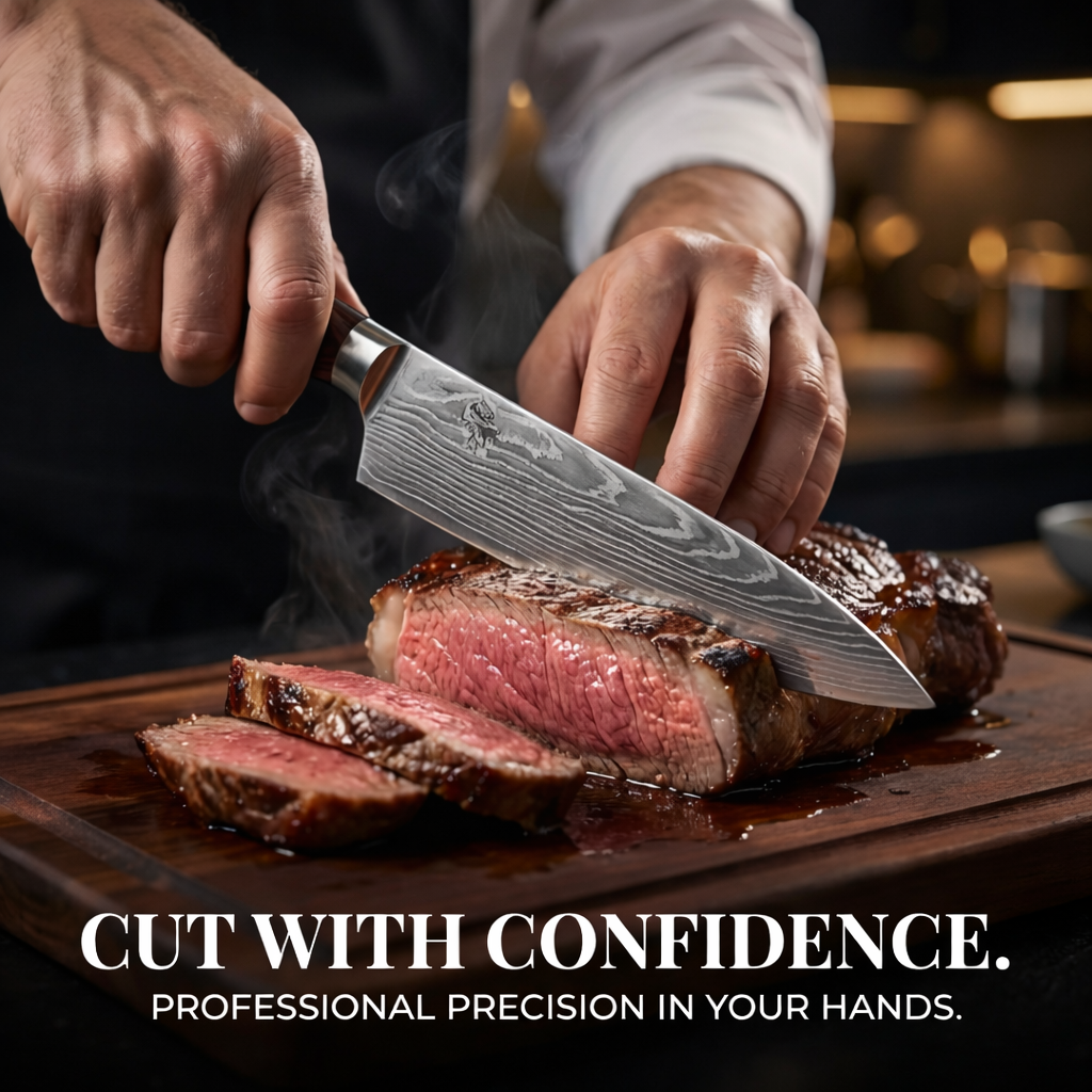 'ASHI' PROFESSIONAL 8-PIECE JAPANESE KNIFE SET