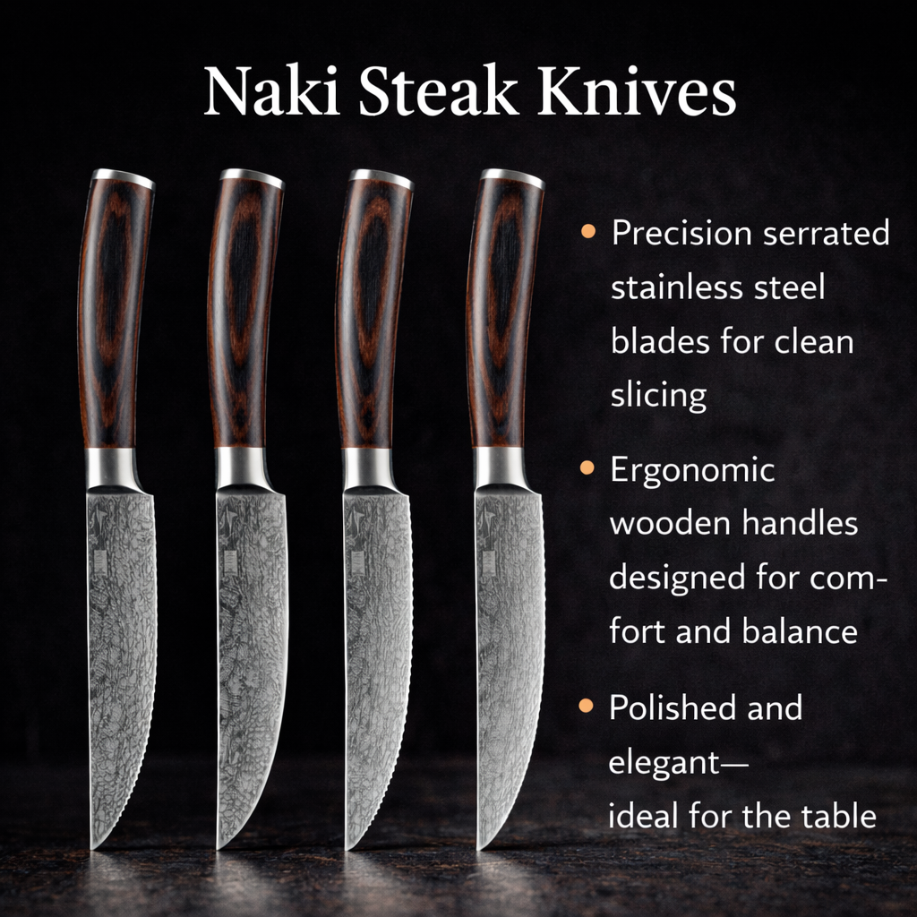 'Naki' Professional 6-Piece Steak Knife