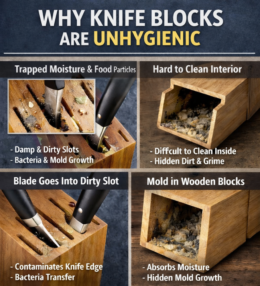 Magnetic Knife Holder (Acacia Wood)