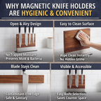 Magnetic Knife Holder (Acacia Wood)