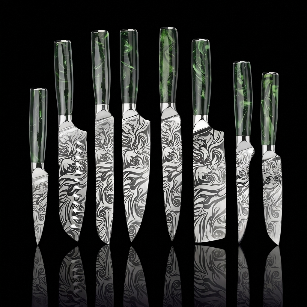 'Oni' Professional 8-Piece Japanese Knife Set
