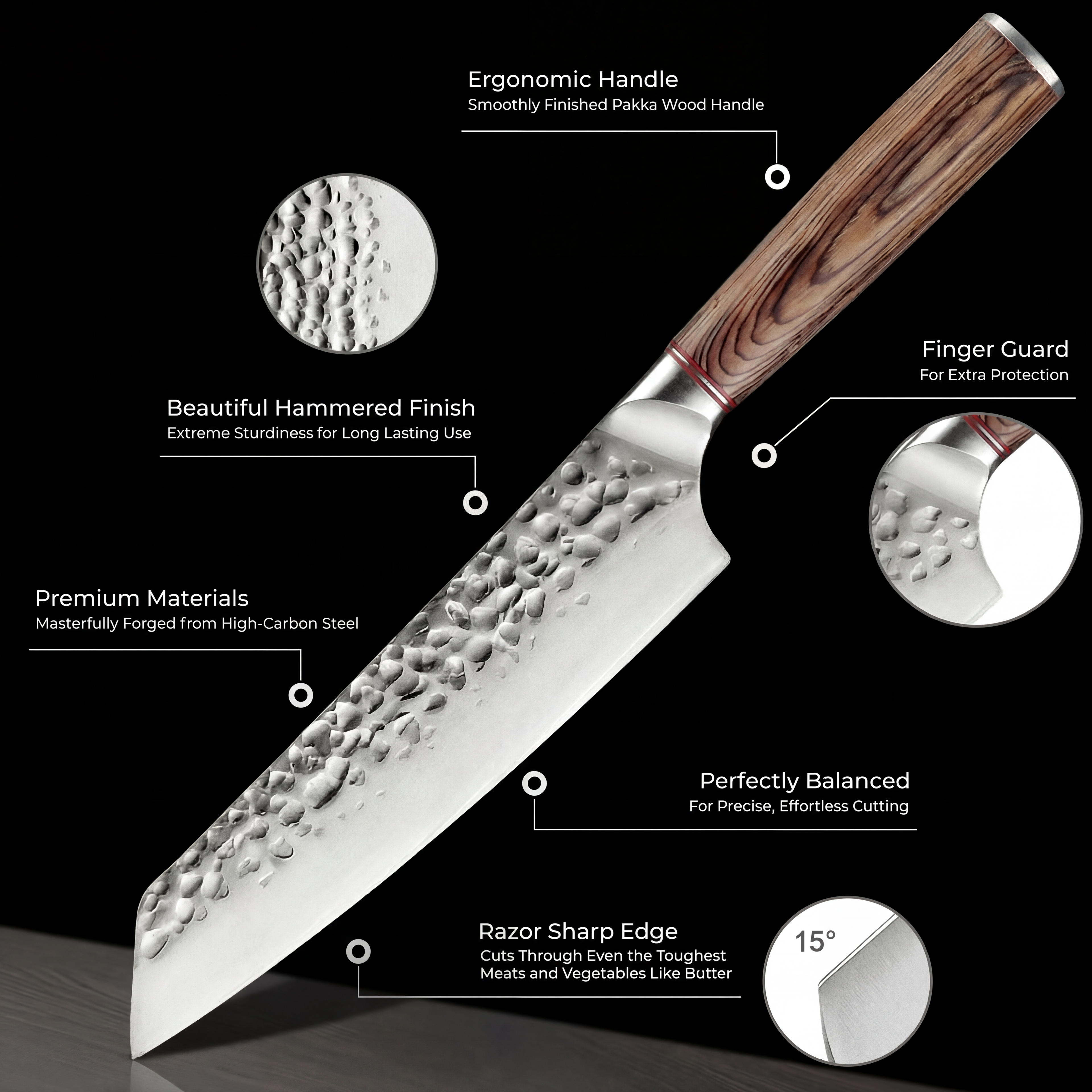 'Shogun' Professional 7-Piece Japanese Knife Set