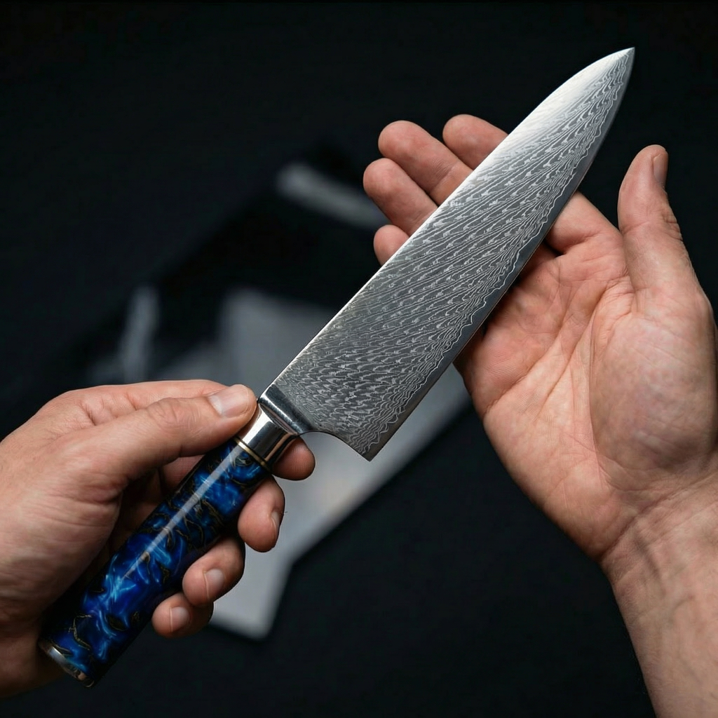 'Nori' 67 Layer Damascus Chef’s Knife