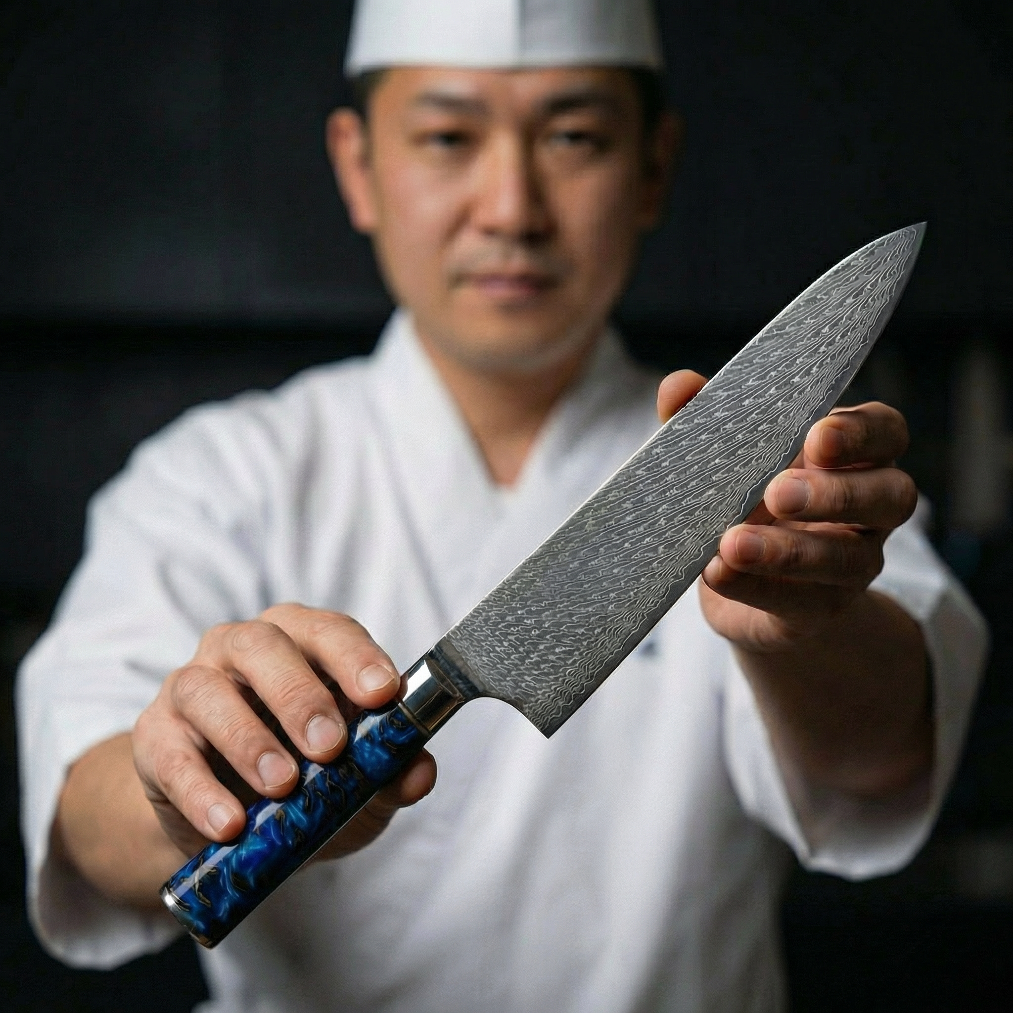 'Nori' 67 Layer Damascus Chef’s Knife