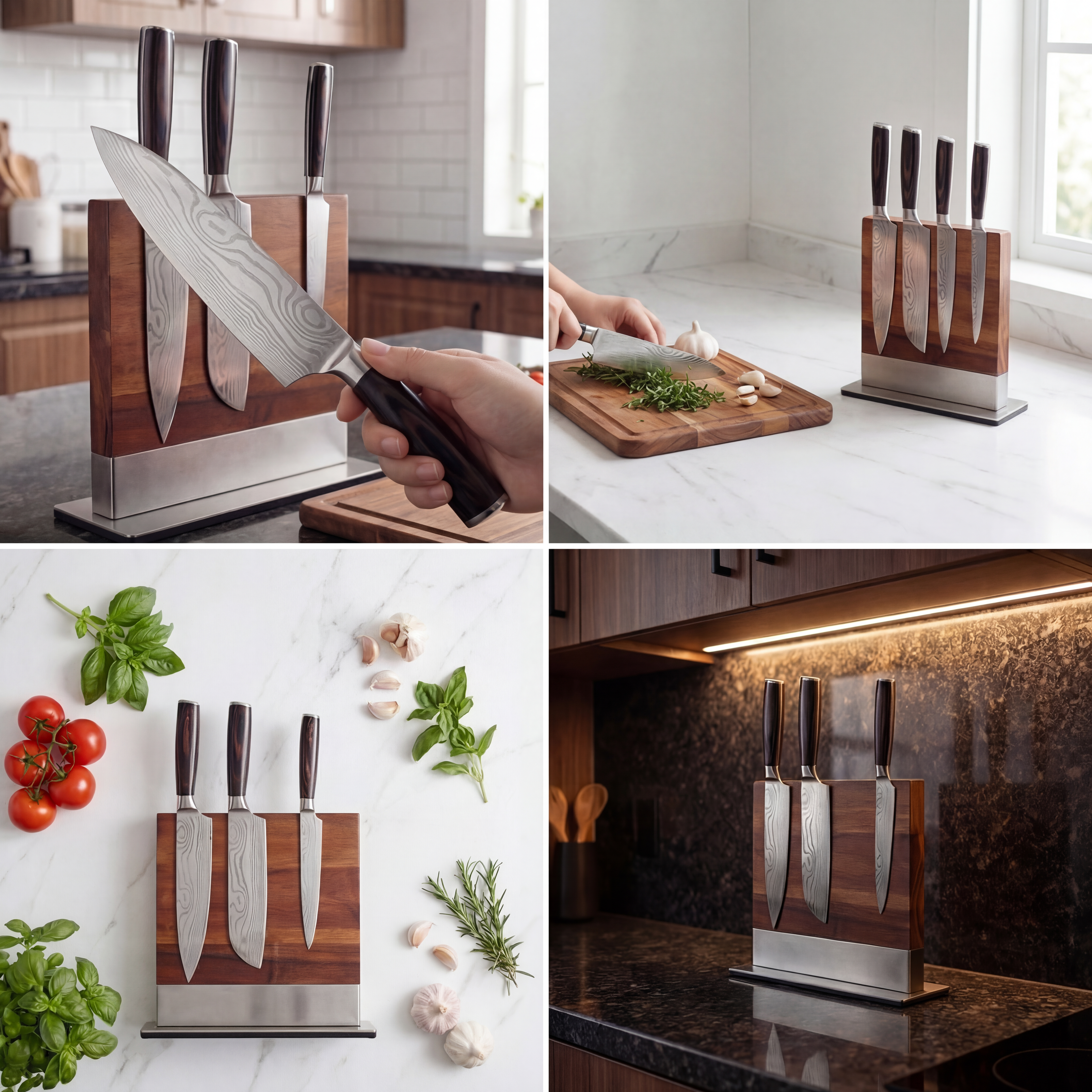 Magnetic Knife Holder (Acacia Wood)