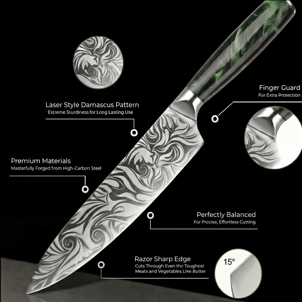 'Oni' Professional 8-Piece Japanese Knife Set