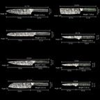 'Oni' Professional 8-Piece Japanese Knife Set