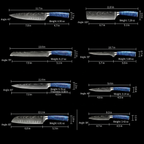 'Ryu' Professional 8-Piece Japanese Knife Set
