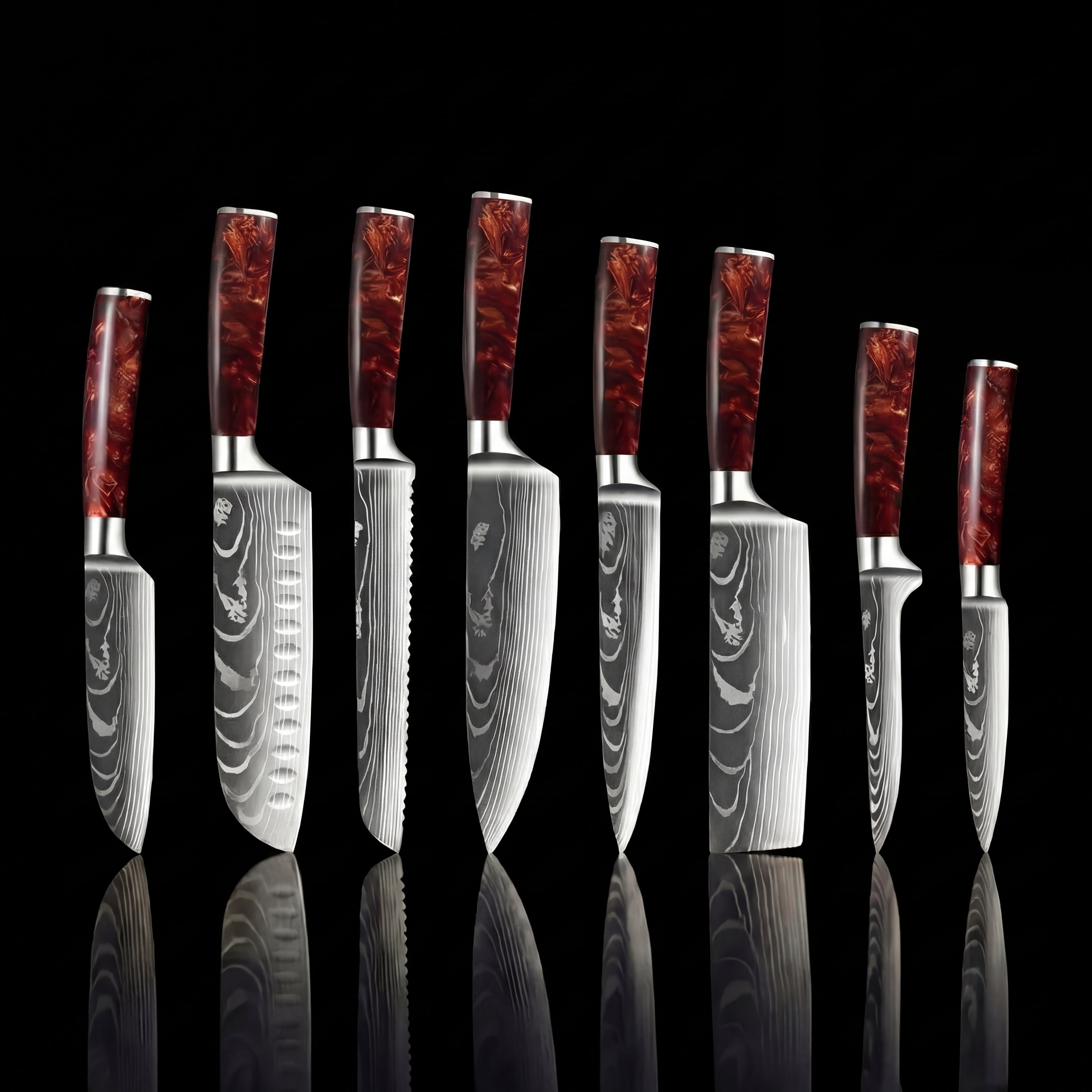 'Kuro' Professional 8-Piece Japanese Knife Set