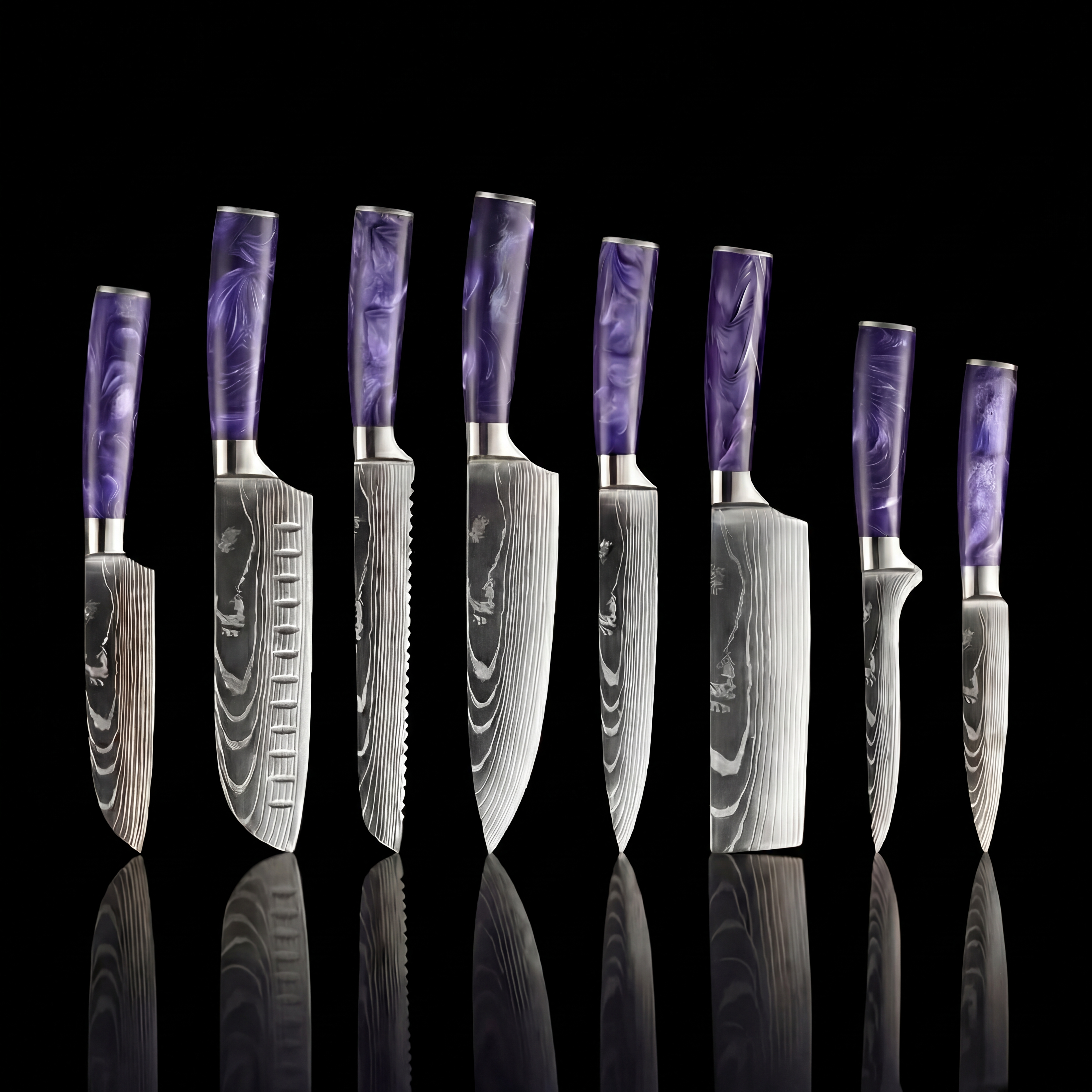 'Roku' Professional 8-Piece Japanese Knife Set