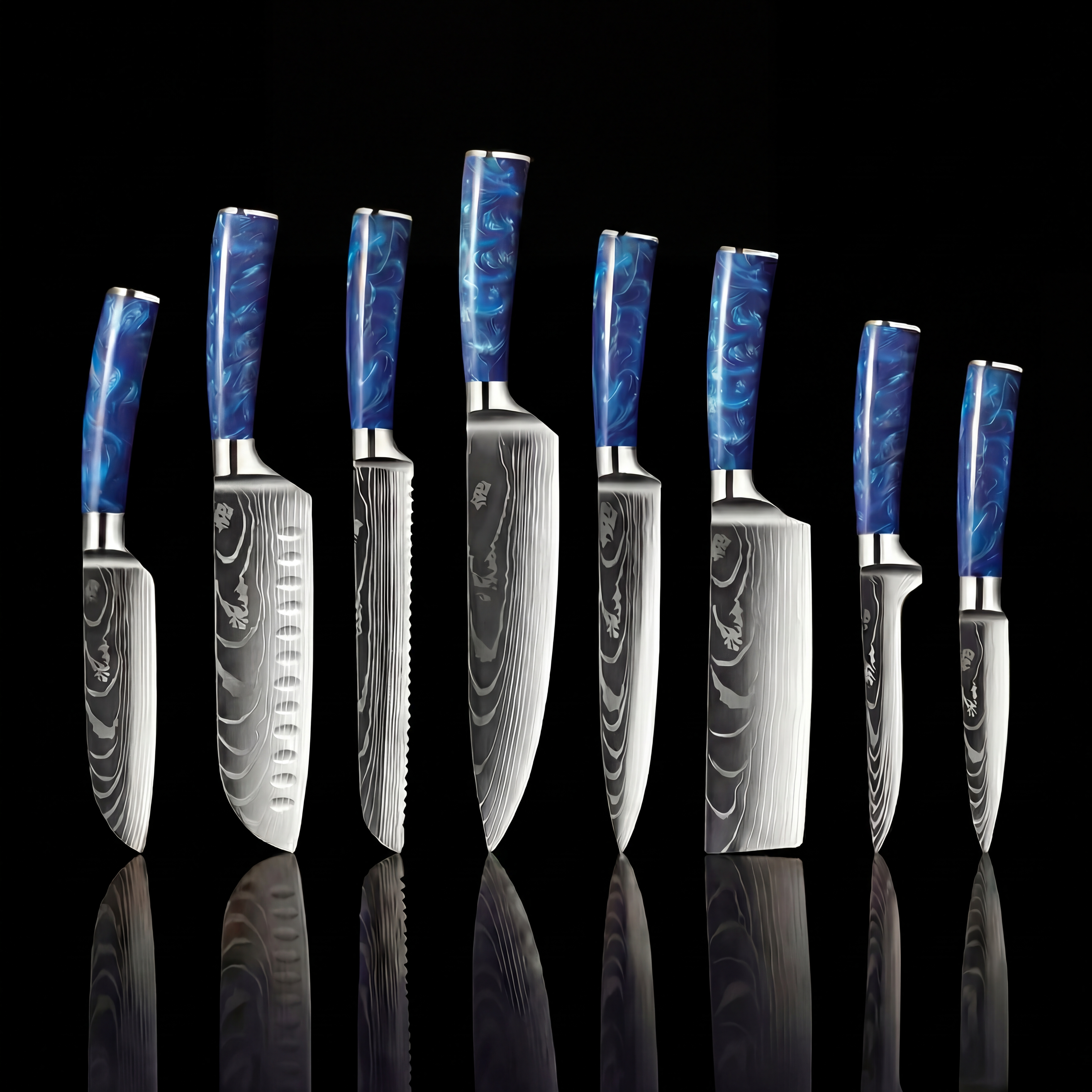 'Ryu' Professional 8-Piece Japanese Knife Set