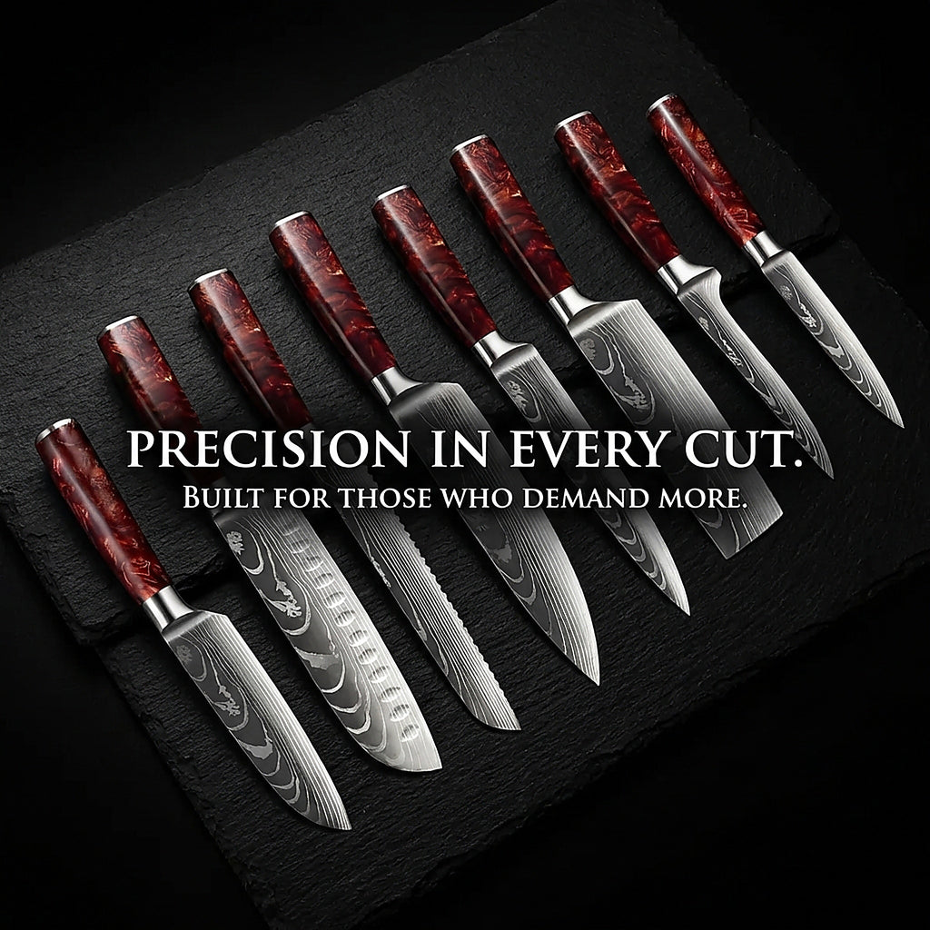'Kuro' Professional 8-Piece Japanese Knife Set